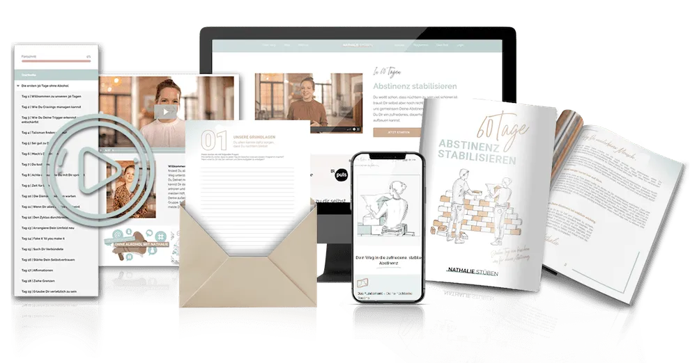 Mockup des 60-Tage-Programms Abstinenz stabilisieren