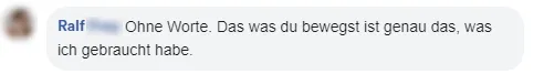 Feedback von Ralf